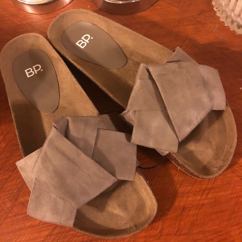 BP. suede Tapis Sandals size 10M